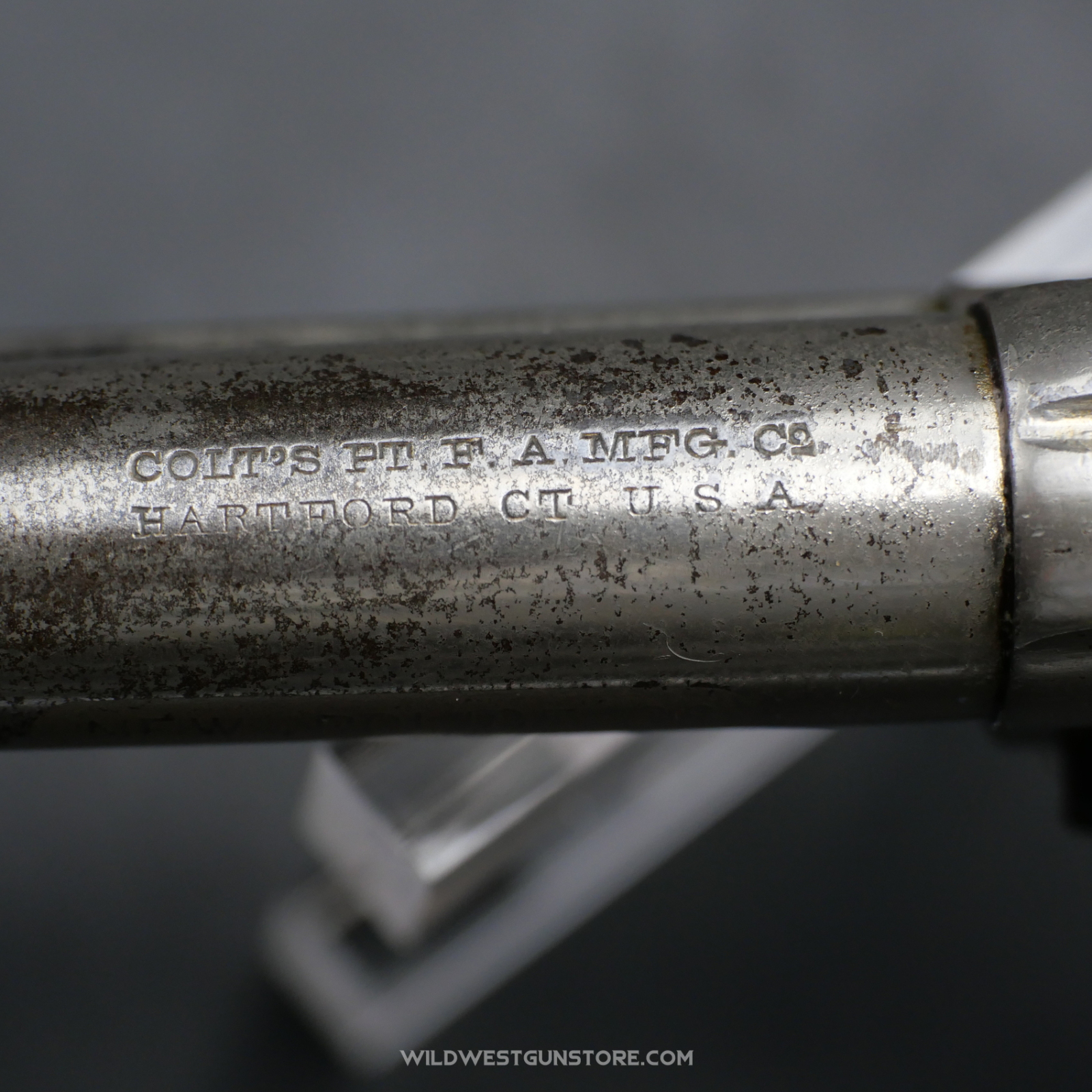 Rare Colt "New Police" Revolver, .38 Caliber, "Cop and Thug" – Excellent Condition – Original Nickel Finish