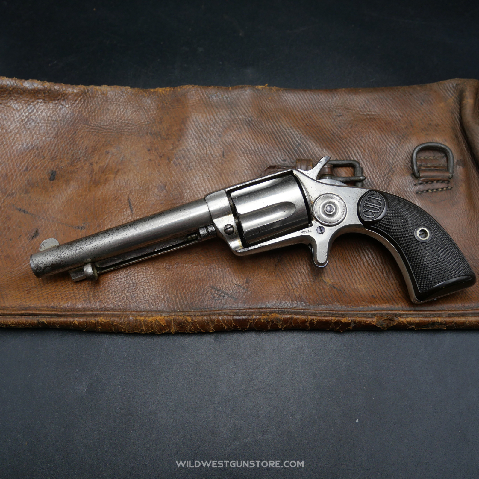 Rare Revolver New Police Cal. 38 'Cop And Thug' Excellent État Nickelage D'origine