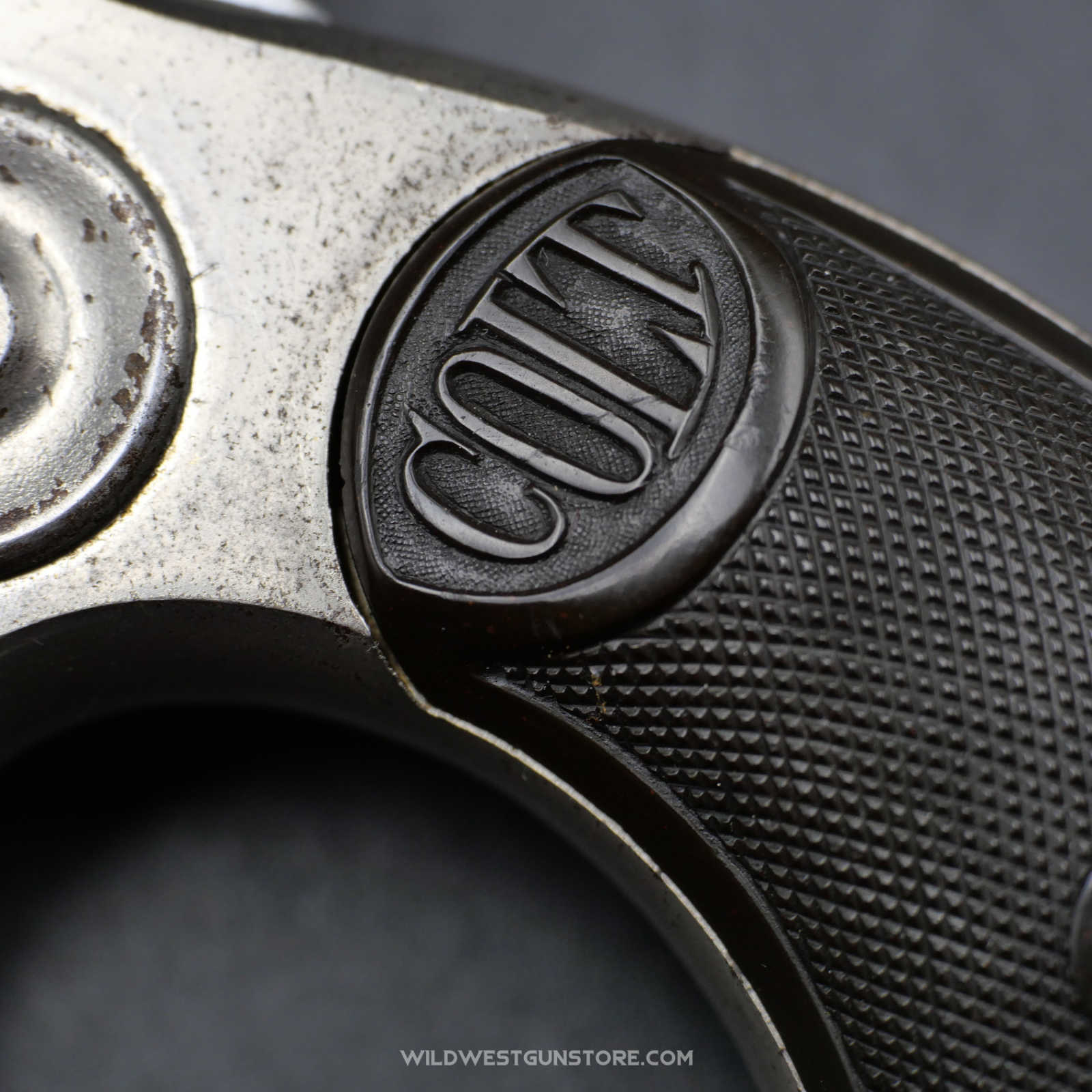 Rare Colt "New Police" Revolver, .38 Caliber, "Cop and Thug" – Excellent Condition – Original Nickel Finish