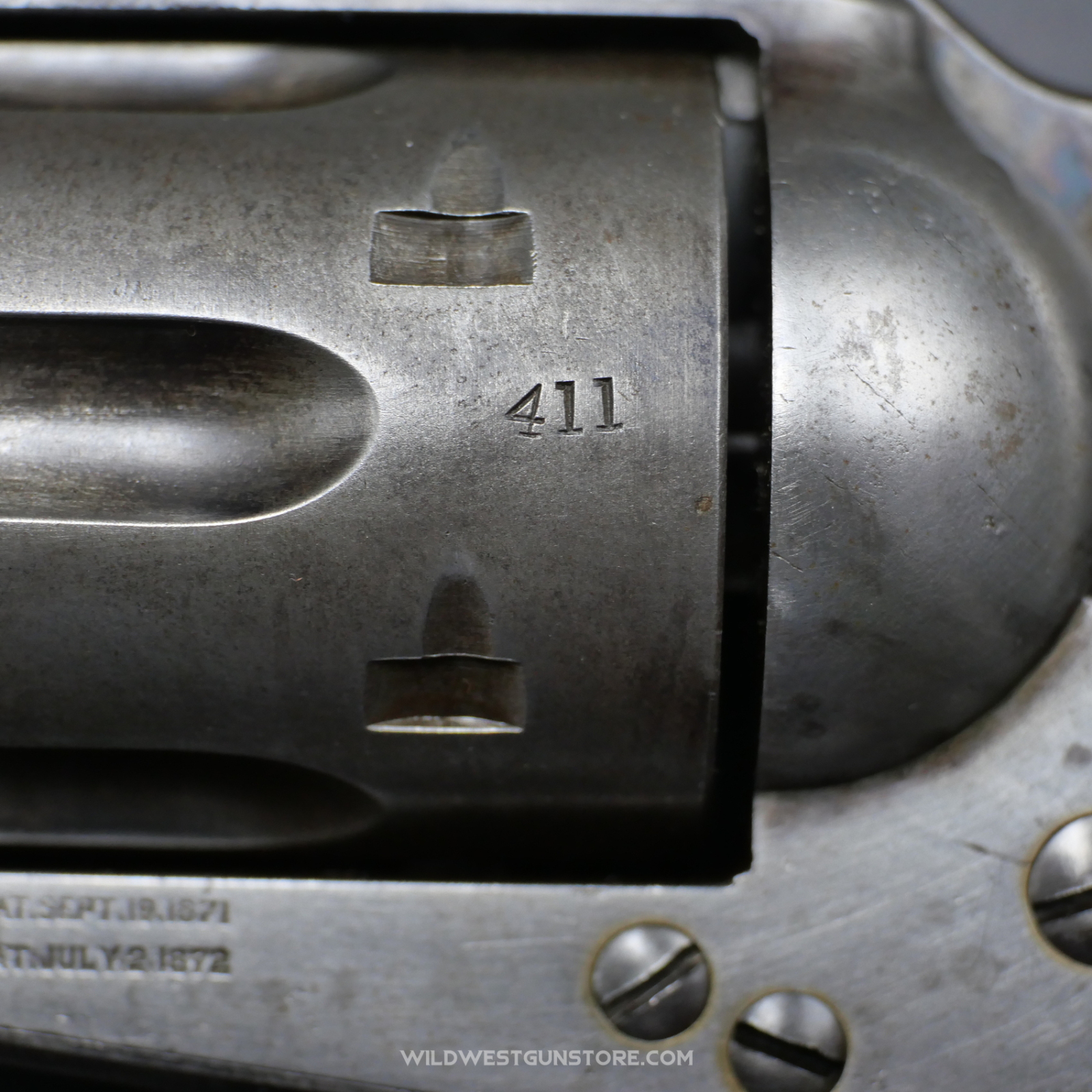 Revolver Colt Calibre .44 Rimfire De 1877 – Arme Historique Rare - Lettre Colt Archive – Image 9