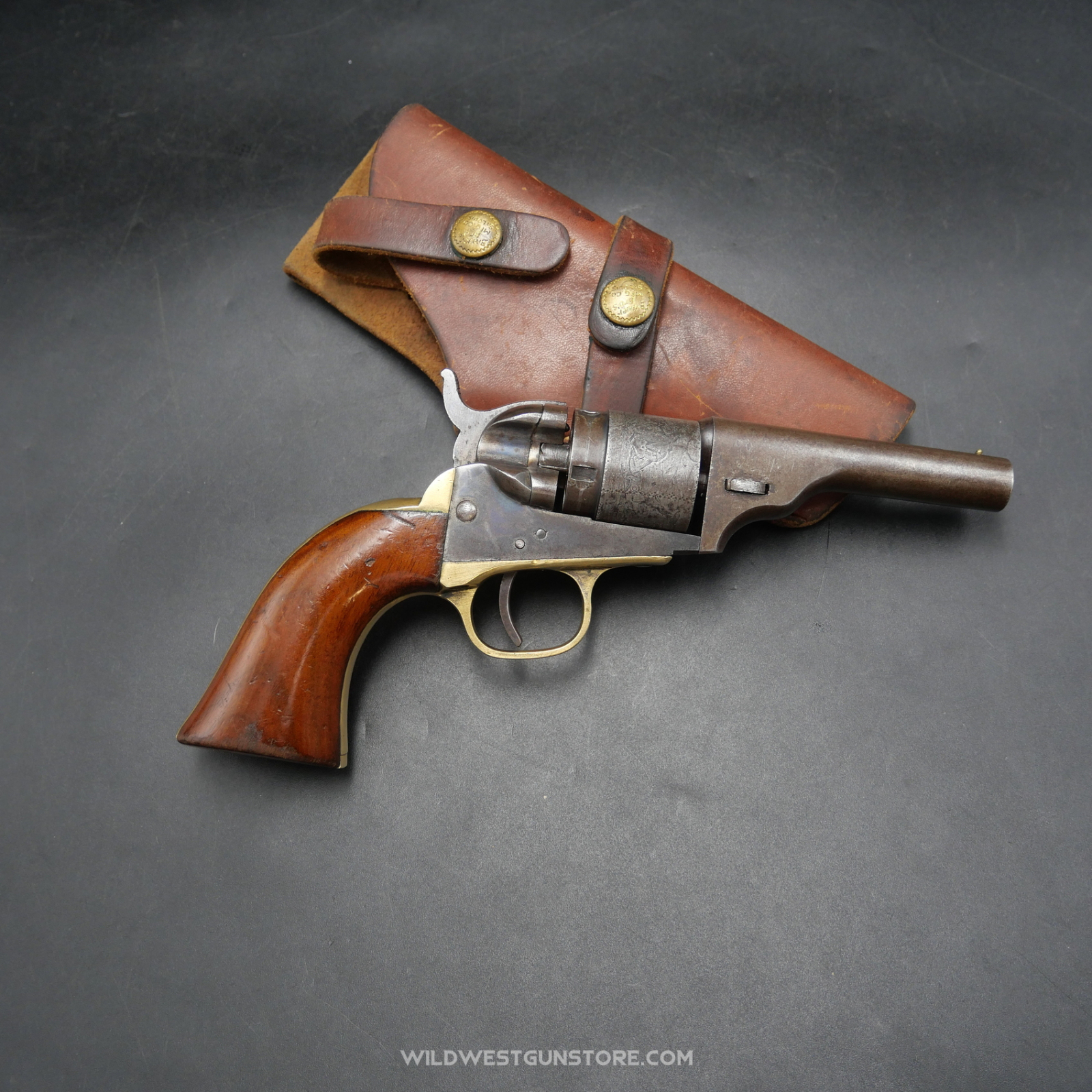Collectible Colt Pocket Navy Conversion Revolver, .38 Caliber, Excellent Condition, with Holster