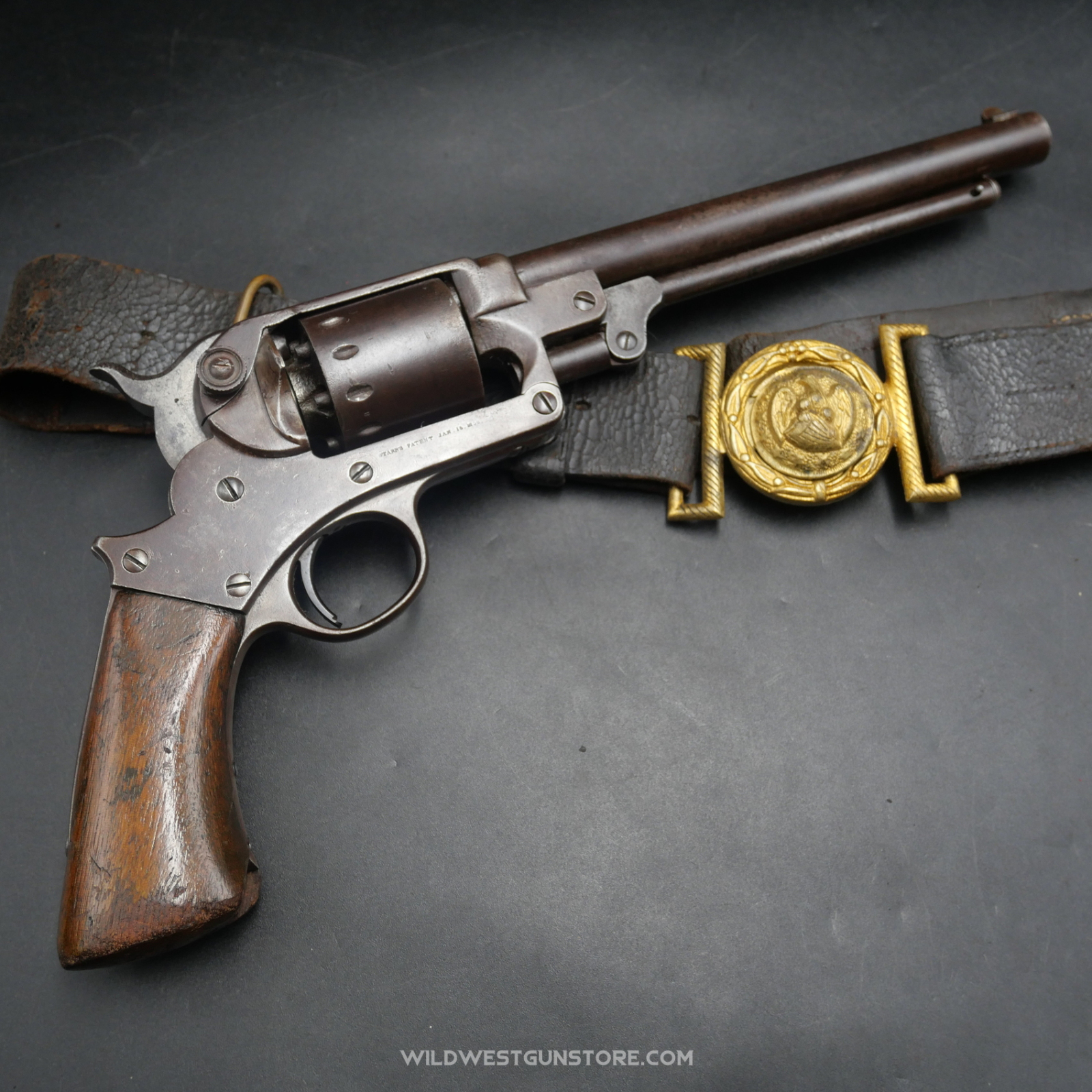 Revolver De Collection Poudre Noir Starr Modèle 1863 Us Army Calibre 44 Simple Action