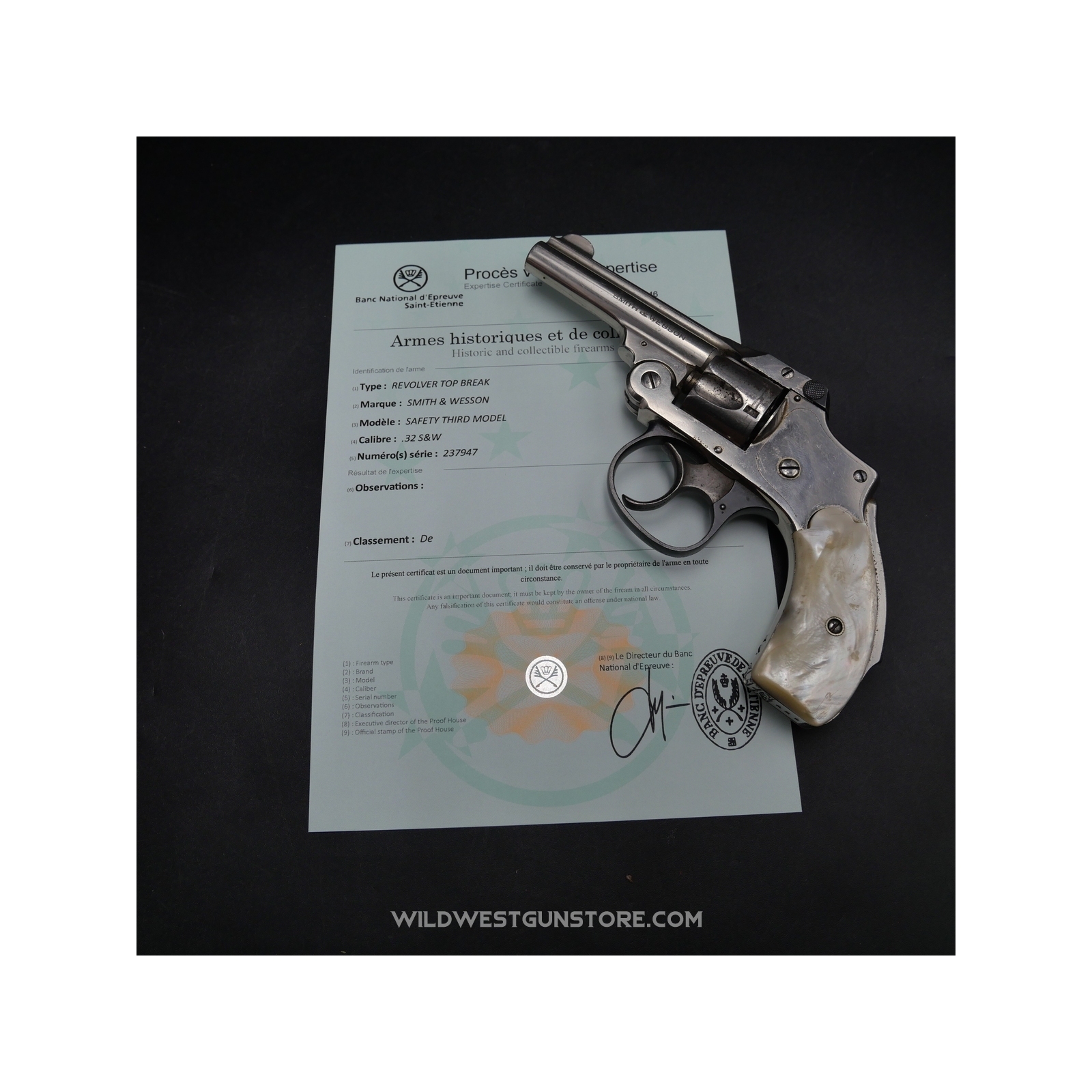 Revolver Smith Wesson DA Calibre 32SW Coffret D'origine