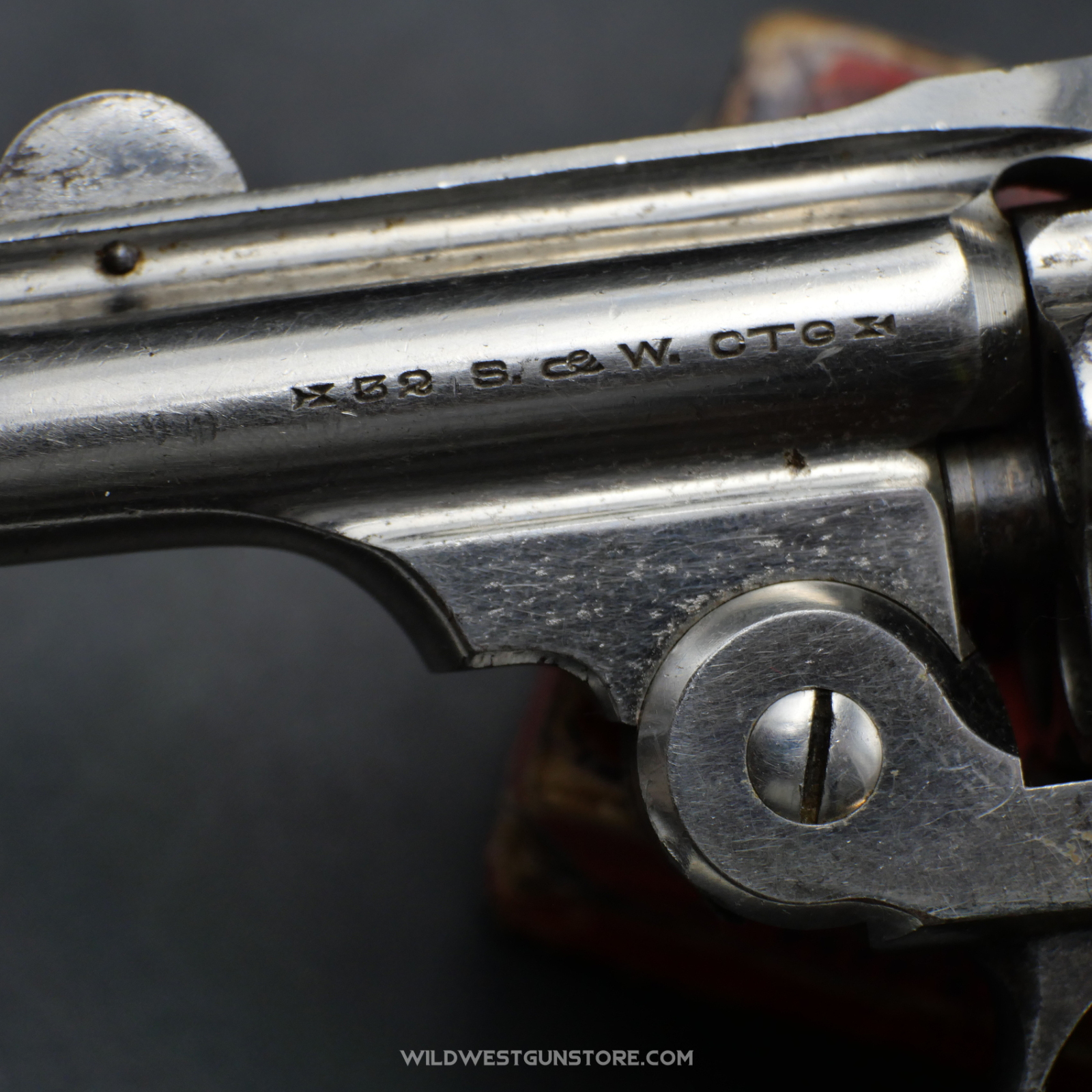 Revolver Smith Wesson 'Safety Bicycle' Hammerless 2nd Model Canon 2'' Calibre 32