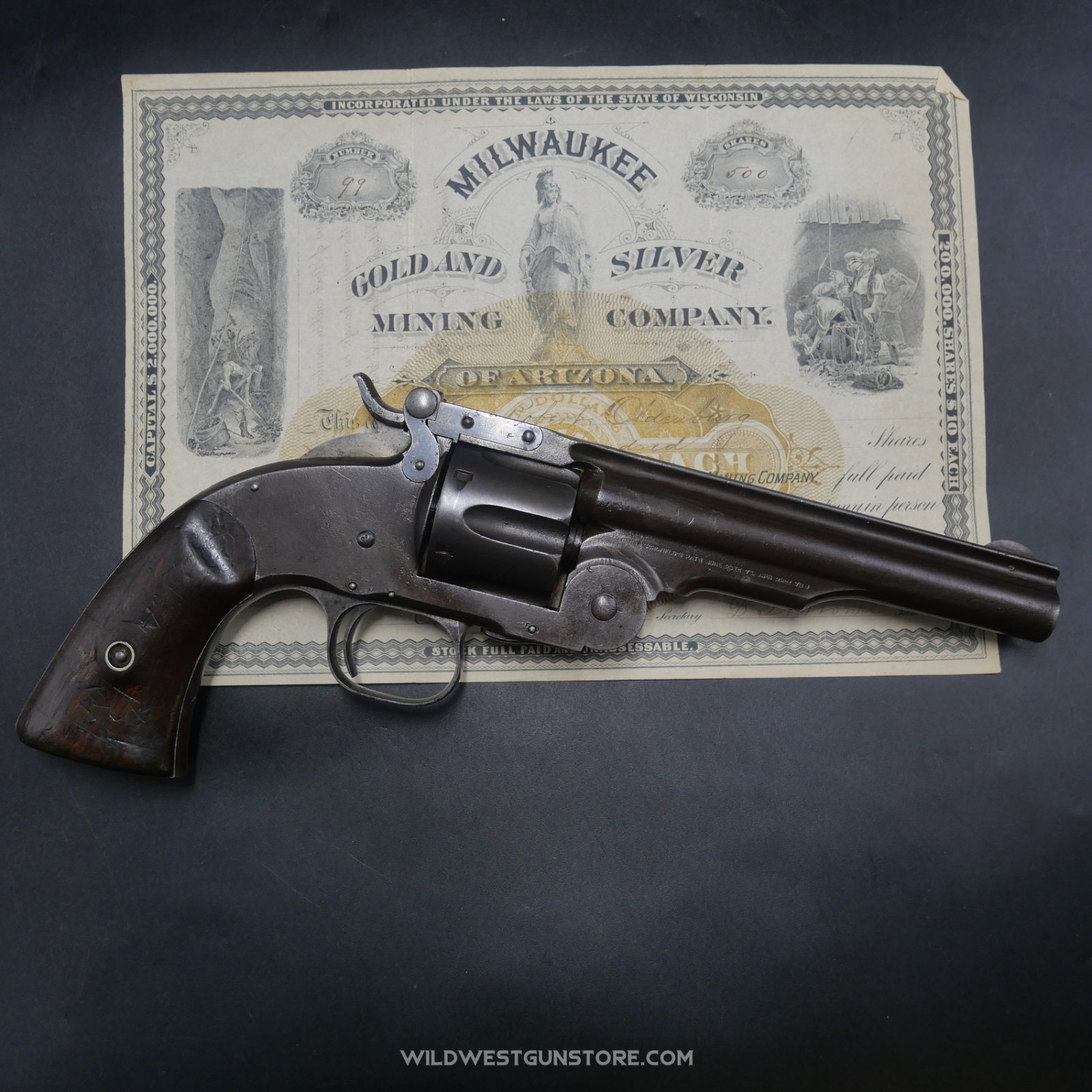 Revolver Smith Wesson Schofield 2nd Modèle Calibre 45 SW, Arme Historique De Collection – Image 10
