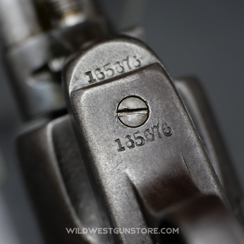 Colt SAA Western Revolver, 4¾-inch barrel, .45 caliber (Smokeless frame), with its Colt archive letter.