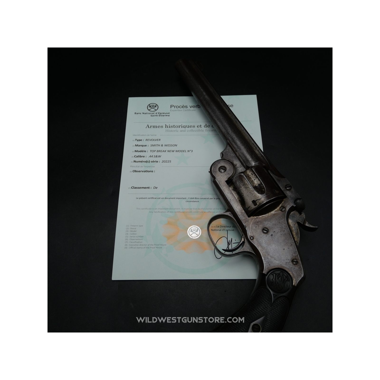 Smith & Wesson No. 3 New Model Revolver – .44 Russian Caliber