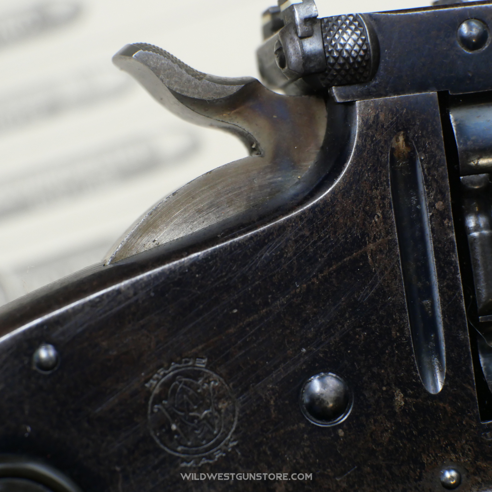 Pistolet De Collection Et Tir Smith & Wesson 1891 Canon Miroir 8'' Miroir