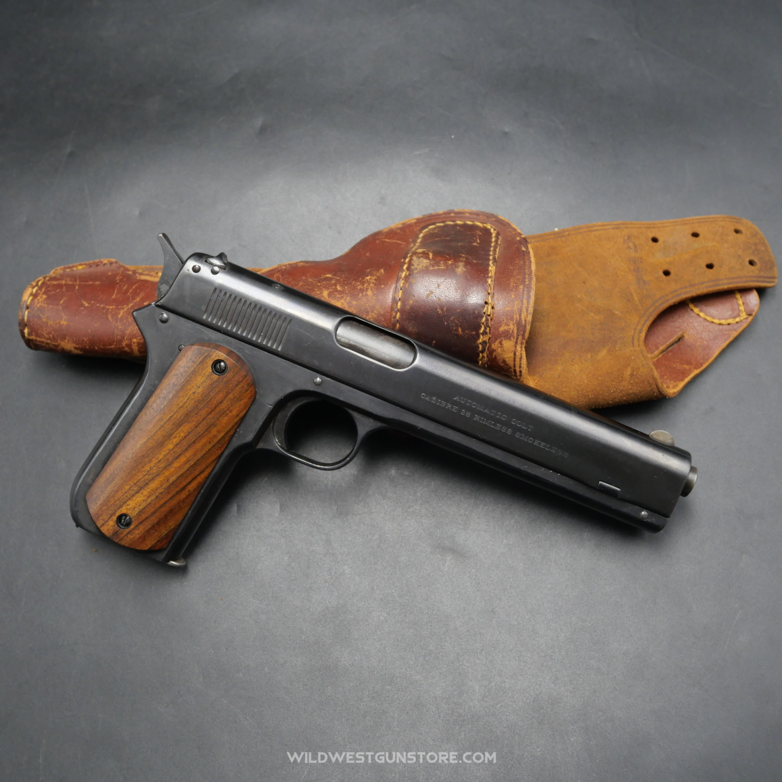 Pistolet Colt De Collection , Canon Miroir Cal.38, Modèle Précoce De 1900