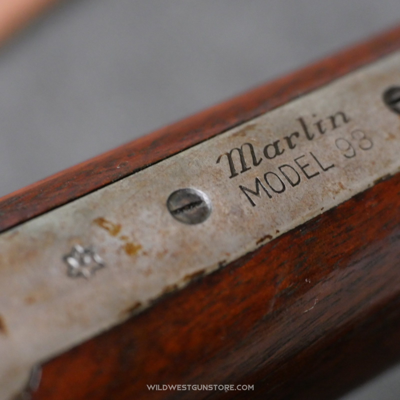 Rare Marlin Rifle Modèle 1893 Canon Miroir Cal.30-30 Smokeless, Jaspage