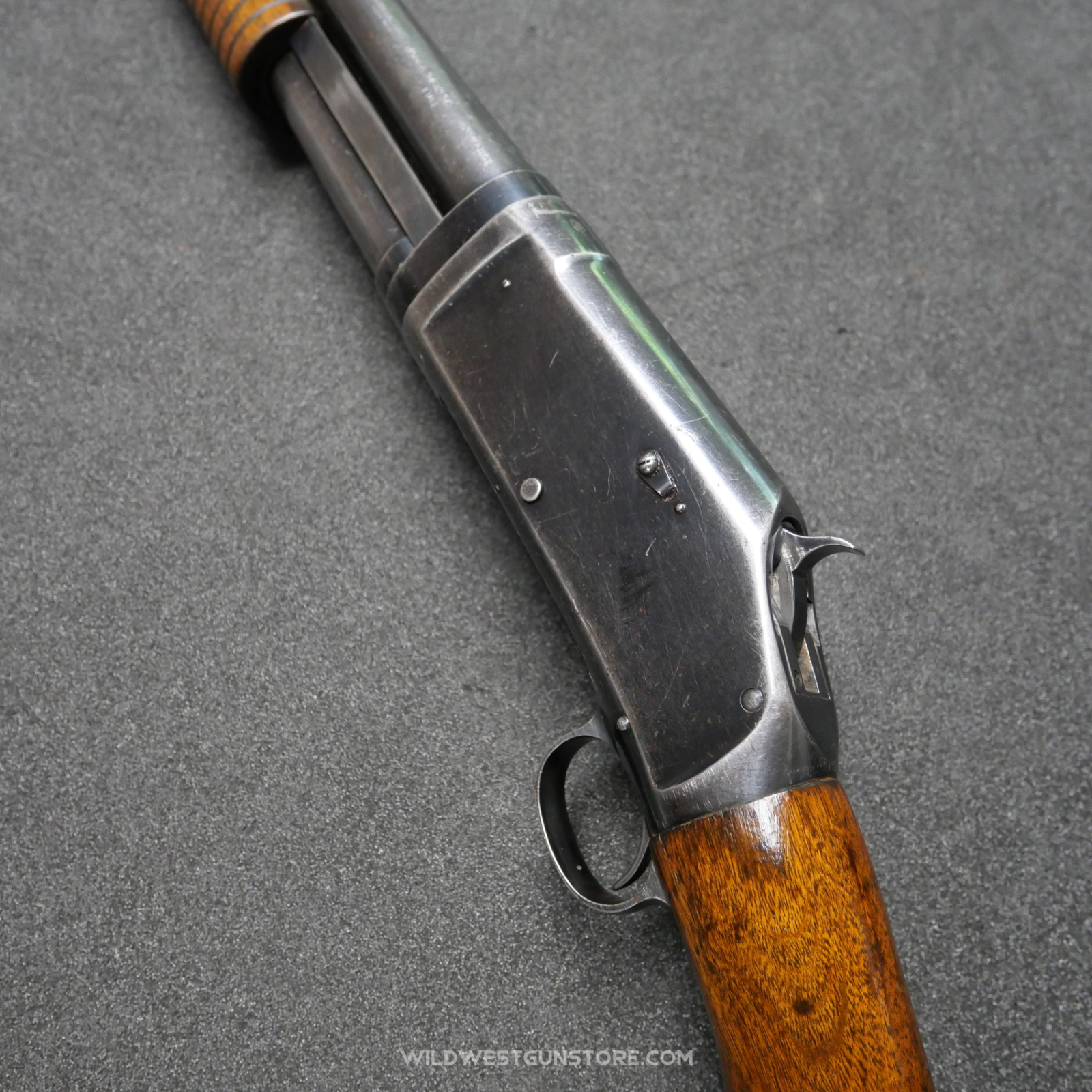 Rare Winchester Tardive Canon Miroir Calibre 12/70 Takedown