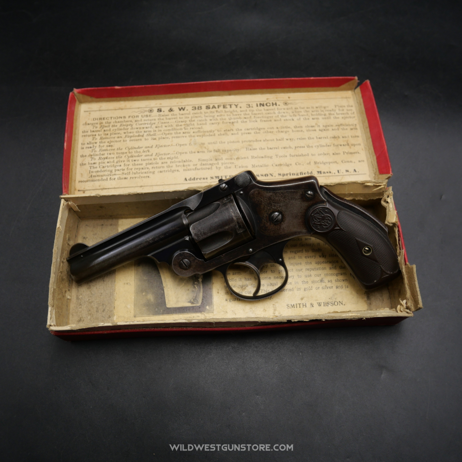 Revolver Smith & Wesson .38 Safety Hammerless 4th Model Et Boite D'origine