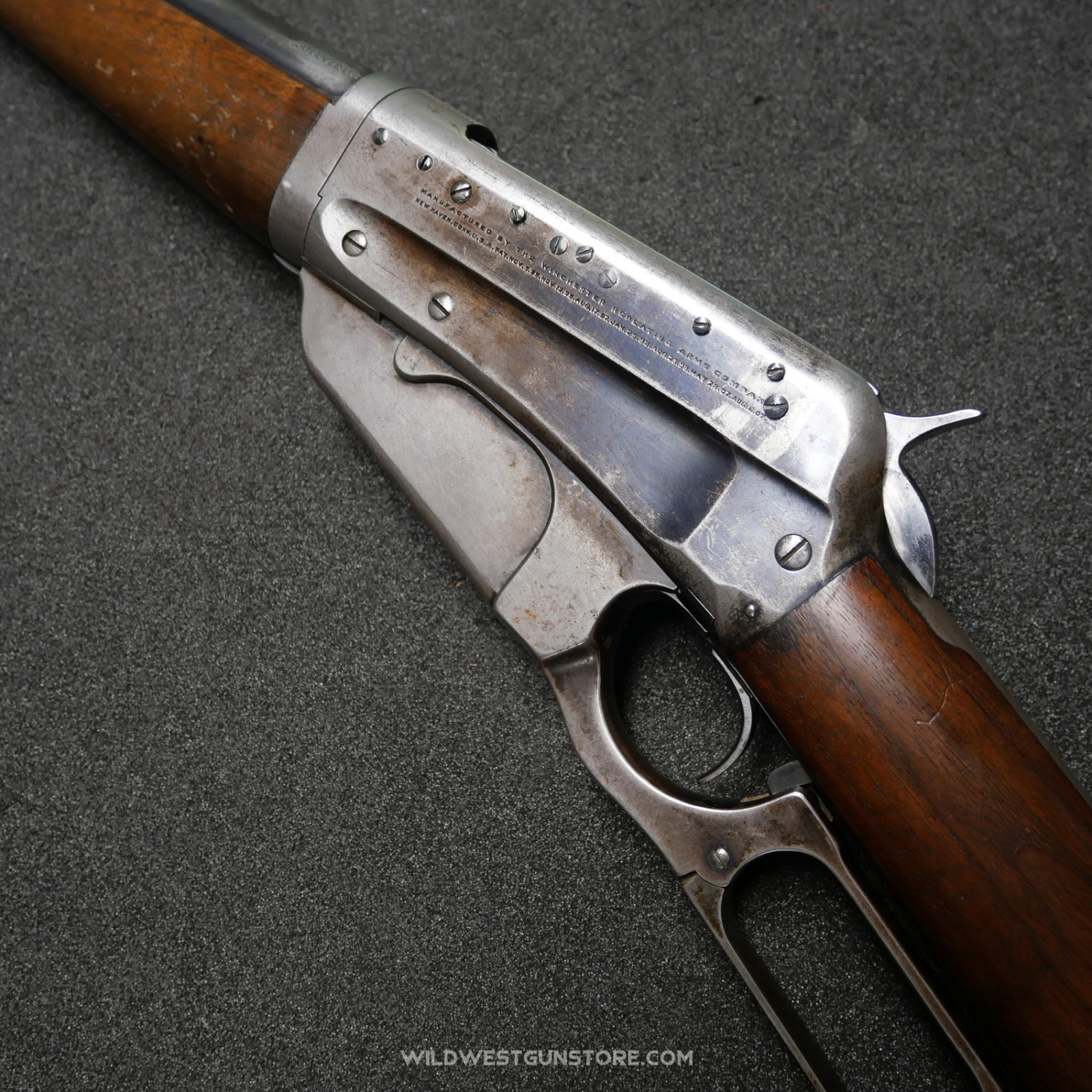 Winchester Rifle Takedown Canon Calibre 30-03 Nickel Steel Barrel
