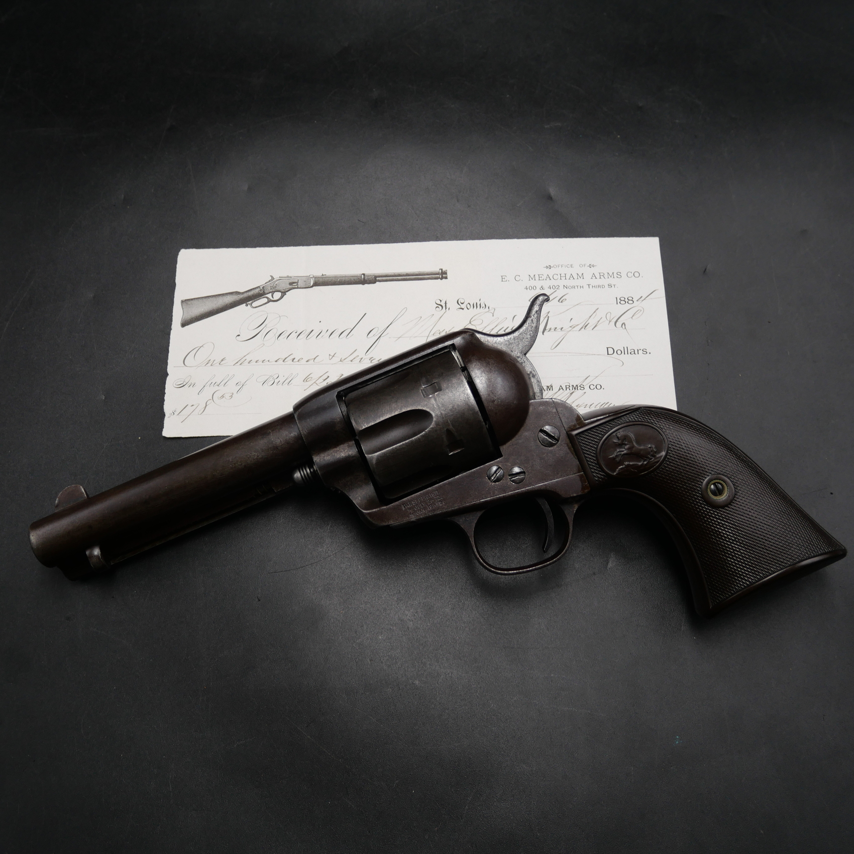 Colt Western Peacemaker calibre .45, excellente mécanique, lettre d'archive Colt – Image 4