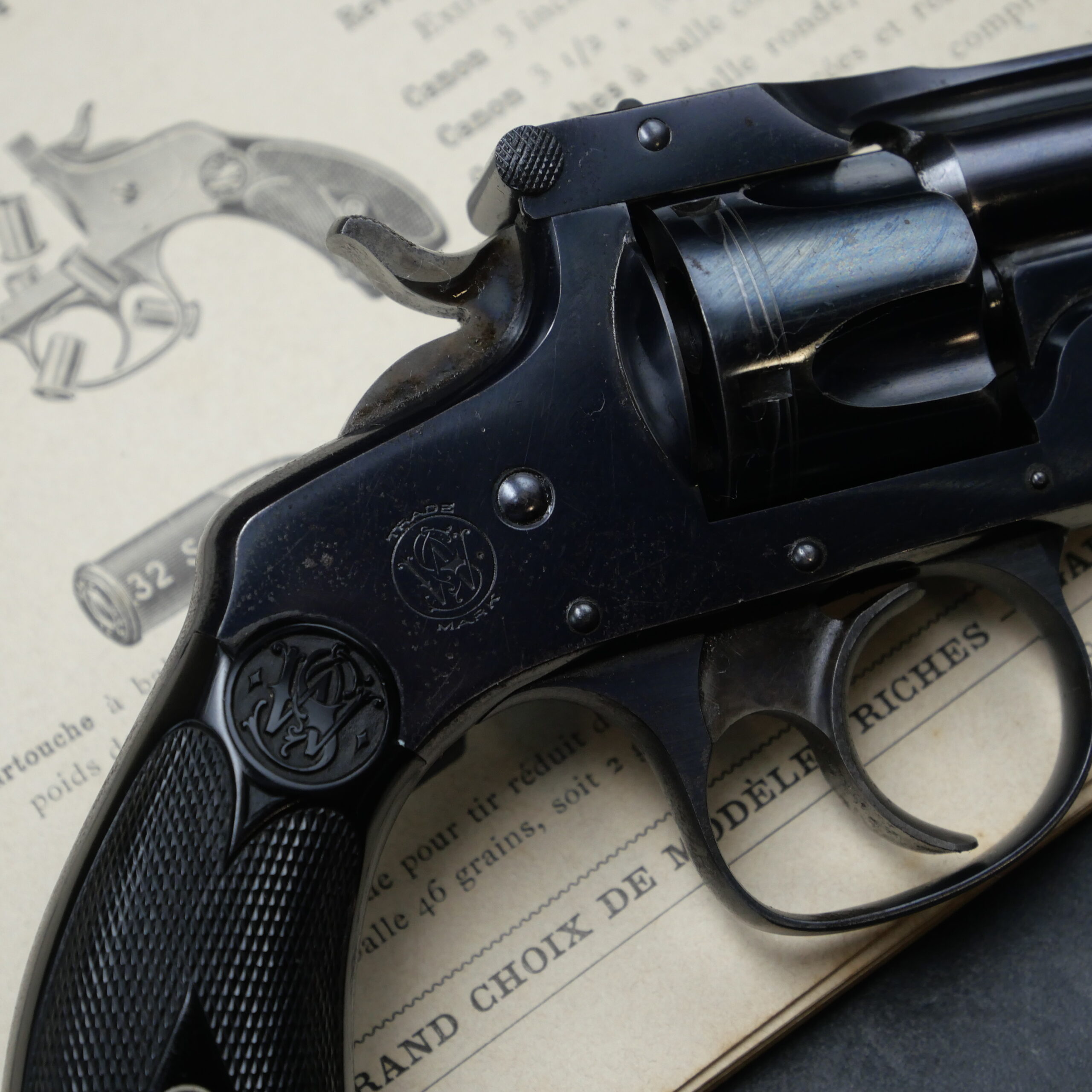 Revolver Smith & Wesson DA Canon miroir calibre 32S&W – Image 9
