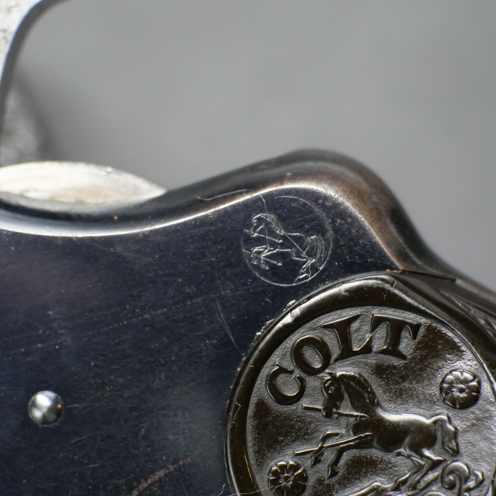 Revolver civil Colt DA38 1895 Excellent état , canon extra miroir – Image 4