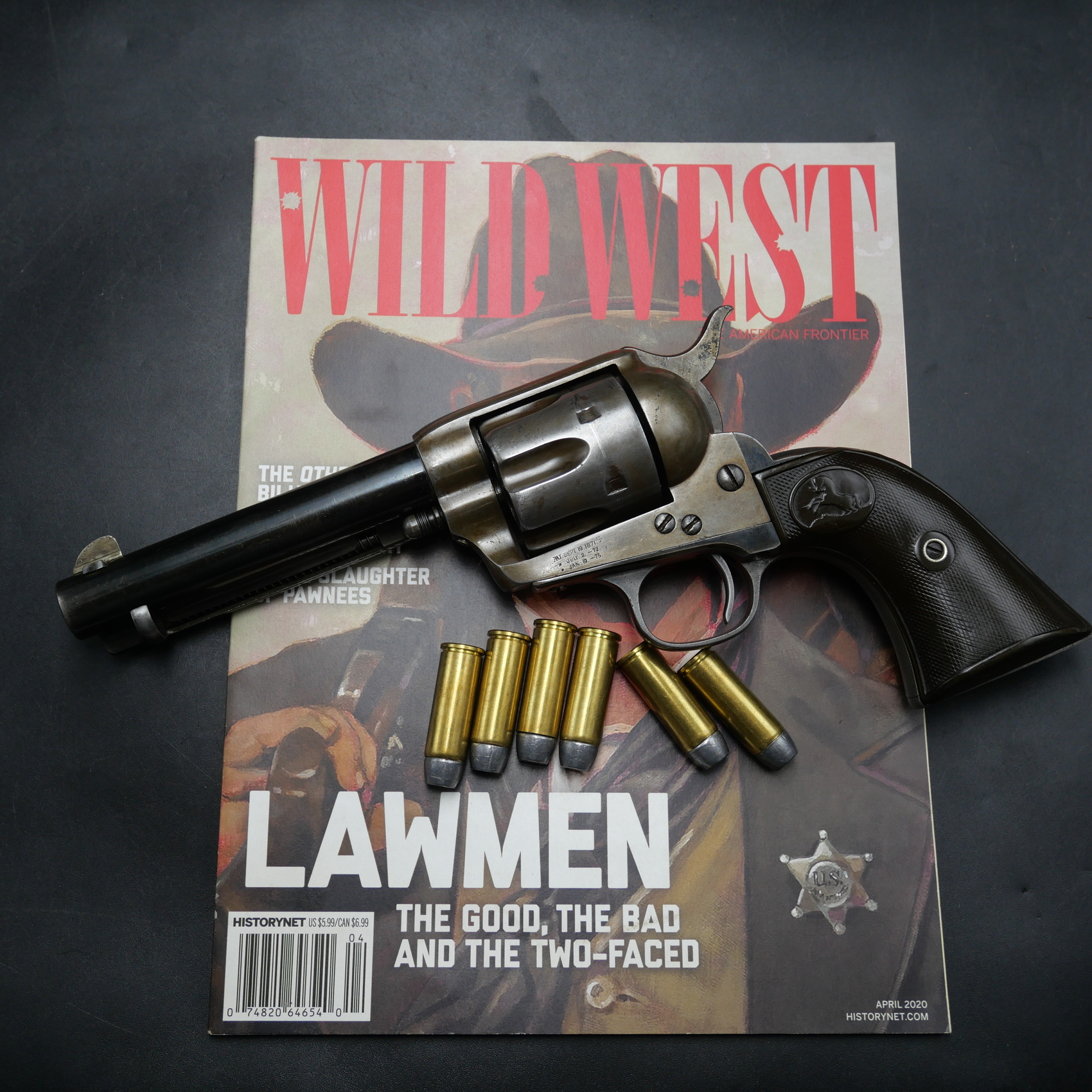 Revolver Western Colt Peacemaker cal.45 gravure ‘Emilio Zapata’