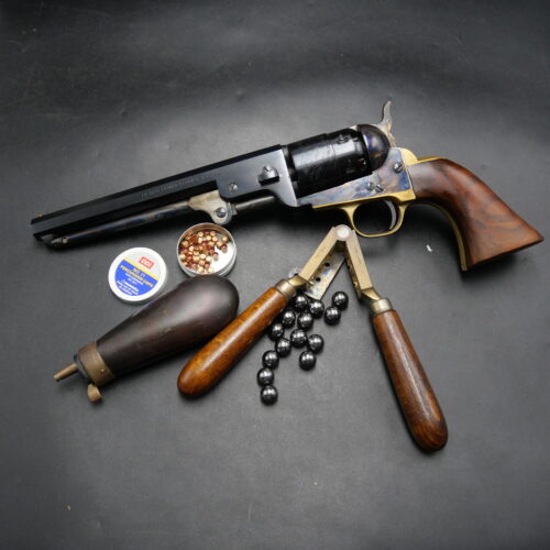 Revolver type Colt 1851 poudre noire Pietta cal.44, neuf et accessoires